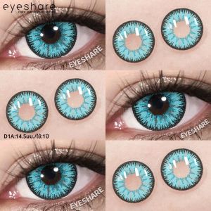 คอนแทคเลนส์สีฮาโลวีน EYESHARE สำหรับคอสเพลย์ แต่งตาแดง น้ำเงิน ชมพู ลายอนิเมะ สำหรับงานปาร์ตี้ สีเขียว เพิ่มความสวยงาม