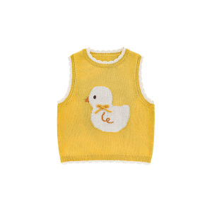 YOEHYAUL | Áo Len Vest Hình Thú Hoạt Hình Cho Bé Gái