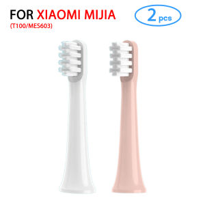 2PCS Replaceable Brush Heads for XIAOMI T100 Sonic Electric Toothbrush Soft DuPont Caps Bristle Brush Vacuum Package Nozzles