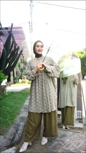 Setelan Wanita Jumbo Kekinian Outfit Santai 4XL