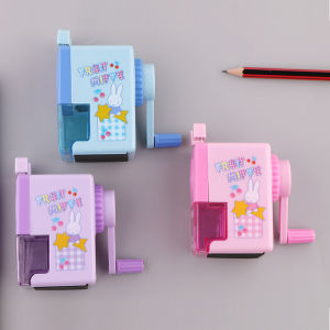 Manual Hand-Cranked Spiral Pencil Sharpener for Elementary School Students Art Special Use Morning Light Stationery FSP90606