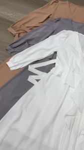 SV 6375 - Sevica Pleated Dress | Silvervogue | Gaun Katun Poliester Midi Pakaian Wanita