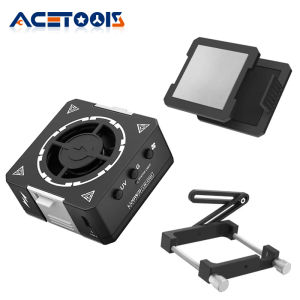 Luowei LW-CF01 3-in-1 Microscope Cooler / Smoke Exhaust Fan / UV Curing Lamp With Dust Lamp Beads For Motherboard PCB Repair