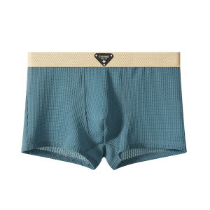 JIAZINI | Quần lót nam Ice Silk mỏng thoáng khí kháng khuẩn mùa hè 2025 quần đùi nam cạp vừa màu trơn đơn giản thoáng khí