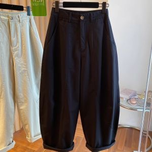 High Waist Wide Leg Casual Pants Women Loose plus Size Comfortable Bagginess Straight Cut Trousers Slimming A-Line Pants