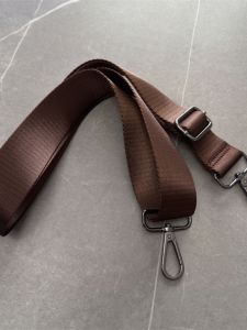 High-End Womens Bags Purse Chain Black Nylon Thickened Shoulder Oblique Strap Single Buy Long Easiest for Match Men Computer Travel