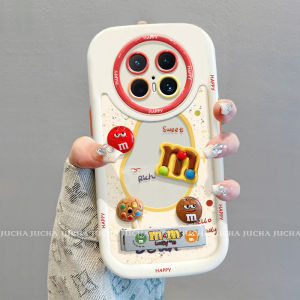 Huawei Mate70 pro Silicone Phone Case Full Cover Cartoon Womens New Style Creative Protection Shell Coffee Bean 3D Design