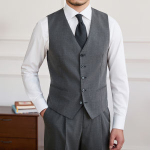 Áo Gile Slim Business Casual Không Cần Ủi Có Thể Giặt Máy
