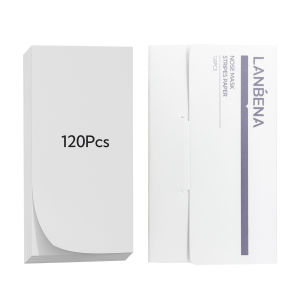 LANBENA 120 Pcs Nose Mask Stripes Paper 85*45mm Size Tear-off Paper Nose Patches For Blackheads Cleansing Skin Care Tool