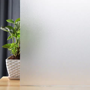 Self-adhesive glass sticker window decal matte white frosted window film privacy anti-ultraviolet for home office bathroom