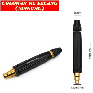 Kepala Nozel Semprotan Air Tekanan Tinggi Untuk Menyiram Taman / Kebun dan Cuci Mobil