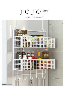 Mr. Grocerys No-Drill Side Refrigerator Shelf Kitchen Storage Rack Freezer Carbon Steel Universal Organizer for Home Use