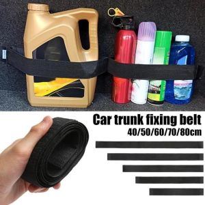 Cloth Car Trunk Organizer Elastic Fixing Belt Storage Bag Tape Fire Extinguisher Fixing Belt Car Interior Accessories