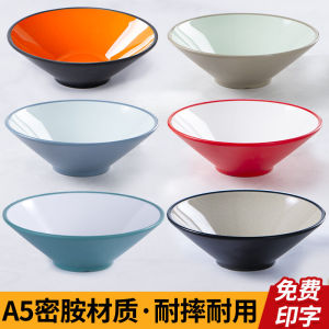 กระบวยกาซาเครื่องใช้บนโต๊ะอาหารเมลามีนชามก๋วยเตี๋ยวชามก๋วยเตี๋ยวผสมสำหรับร้านก๋วยเตี๋ยวชามใส่ข้าวขาหมูใช้ในเชิงพาณิชย์ชามผัดเผ็ดชามซุปไซส์ใหญ่