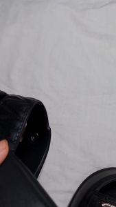 Sandal Slop Doubel Ban Hak 6 Cm Wedges Anti Slip Wanita Ringan Empuk dan Elastis Aksesoris Bling