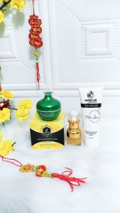 COMBO CHUYÊN NÁM HUỲNH ĐỖ [Kem chuyên Nám + serum collgen + sữa rữa mặt ] KM chai gel lột nám trắng