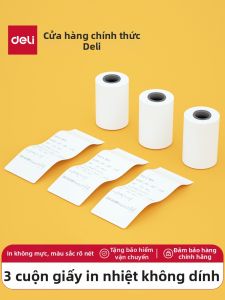 deli | Giấy In Nhiệt Dán Cho Máy In X1B X3B X5S X8 GE221