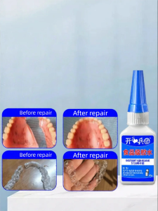 KAITUANBING | Dental Safe Quick-Drying Adhesive For Broken Dentures Retainers Repair Strong No-Toxic Silicone