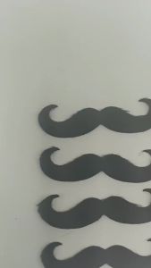 4Pcs Self-Adhesive Fake Mustache Set Novelty False Handlebar Moustache for Halloween Cosplay Costume Party Masquerade Prank