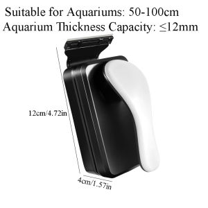 New Glass Cleaner with Non-Slip Grip Strong Magnetic Brush Heavy-duty for Fish Tanks Bathtubs Window Household Cleaning Supplies