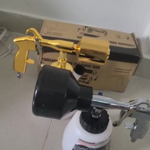 Dụng cụ vệ sinh xịt bọt tuyết VÒI ĐEN- MÀU CAM ĐỒNG