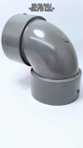 Knee D 2 1/2" Merk Pralon / Kenis D Sambungan L Siku 2 1/2" / Belokan Pipa PVC Elbow D Ukuran 2 1/2" Kuat Tahan Lama