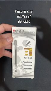 Pulpen Gel Besar Benefit B-GEL 05 mm GP550 isi 12 pcs / Box
