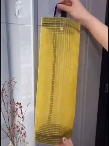 HIONE Kitchen Mesh Garbage Bag Organizer Dispenser Trash Bags Holder Trash Bag Storage Bag