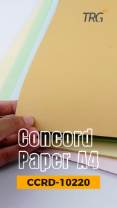TRG Concorde Paper A4 CCRD-10220 220gsm - Kertas Concord Piagam Sertifikat Tebal Warna 220 gr gsm 1 Pak Isi 10 Lembar TRG
