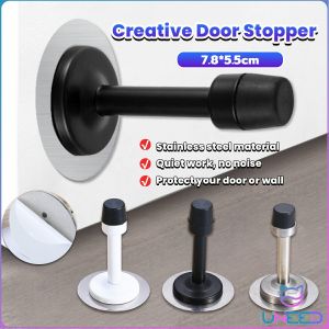 Need. Creative anti-collision door plug stainless steel rubber wall bracket bathroom anti-collision convenience