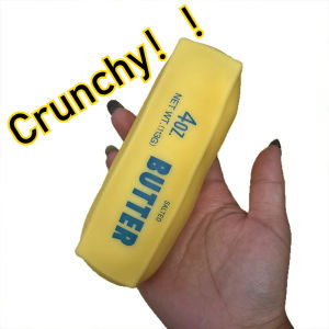 Bandai | Butter Stick Squishy Stress Ball Fidget Toy Crunchy Squeeze Toy Round Blocks Filled ASMR Anti Stress Release Hand Relax Gift Toy