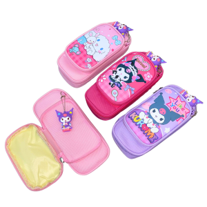 # 9915 / Sanrio Collection Pencil Case Kotak Pensel / Girl / School / Stationery / Cartoon Design / Kuromi Cinamoroll