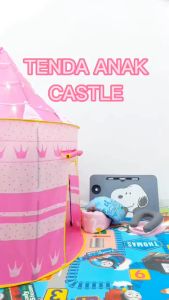 MAINAN TENDA KERUCUT TENDA ANAK CASTLE ISTANA ANAK TENDA JUMBO MURAH 135 x 105 x 105 cm