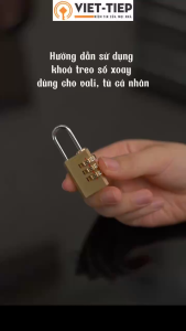 [Chính hãng Việt Tiệp] 13121 Khóa 4 số chất liệu hợp kim đồng 3cm dùng khoá cửa nhỏ tủ tiện lợi.
