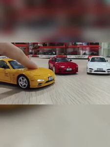 1:32 RX7-FD MX-5 Sports Cars Model Toys Sound Light Pull Back Metal Diecast Vehices Simulation Toy Home Decor Decoration