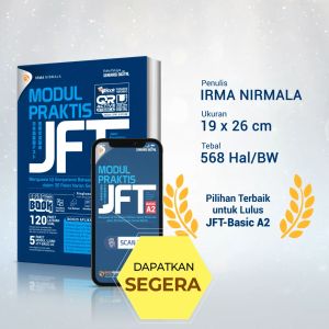 Buku JFT Basic A2 Modul Praktis / Fokus Soal - Belajar Persiapan Tes Bahasa Jepang