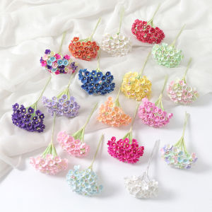 1/3/5Pcs 11cm Artificial Flower Silk Babysbreath Outdoor Garden arch Bonsai Wedding Valentine Home Decor Festival Diy Gifts