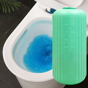 ClickBuy ขวดแคปซูลดับกลิ่นชักโครก ก้อนดับกลิ่น ระงับกลิ่นขจัดคราบสกปรก น้ำยาดับกลิ่นชักโครกเจลดับกลิ่น ดับกลิ่นห้องน้ำ ห้องน้ำหอม **น้ำสีฟ้า** Toilet box