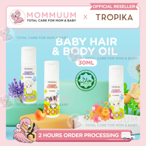 Tropika Baby Hair & Body Oil 30ml – Virgin Coconut Oil Fruity Scent Gentle for Babies