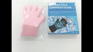 1pc Cold and Hot Compress Glove Adjustable Wrist Strap Reusable Wrist Guard Hand Ice Pack Glove Solid Gel Protective Gear