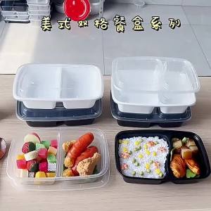 YYBAIO | Hộp Đựng Món Ăn mang Đi Hình Chữ Nhật Dùng Một Lần Có Nắp