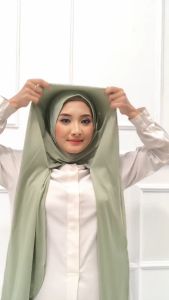 Pashmina Instan Inner Oval Ninja Menutup Dada Hijab / Menutup Leher Instan Meleyot jersey Spandek Premium