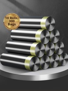 Maryya | Drawstring Thick Handheld Black Garbage Bags for Home and Office
