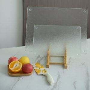 Volkswagen Tempered Glass Chopping Board Cutting Board Base Plate Antibacterial and Mildewproof Non Slip Complementary Food Camping Travel Long-Distance Truck Chopping Board