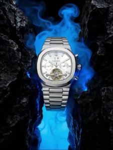 Forsining | Forsining Multifunctional Mechanical Watch for Men Fashion Tourbillon Automatic Watches Top Brand Luxury Stainless Steel Strap