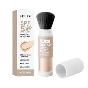 EELHOE | EELHOE SPF50 Mineral Sunscreen Powder Moisturizing Protects Against UV Rays Control Oil Invisible Face UV Defense Setting Powder