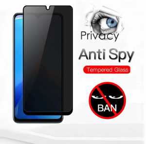 Anti gores privasi infinix Hot 20 Tempered glass privacy anti kepo anti intip lis hitam spy