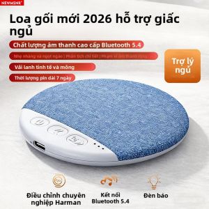 Loa Gối Không Dây Bluetooth 5.4 Cho Phòng Ngủ Máy Tạo Âm Thanh Dưới Gối Với Tiếng Ồn Trắng Hẹn Giờ 30/60/90 Phút Âm Thanh Nổi Loa Di Động Gia Đình