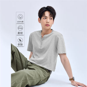 Áo Thun Cổ Bẻ Tay Ngắn Dệt Kim Cotton Nguyên Chất Giordano Dành Cho Nam Mùa Hè Thường Ngày Phong Cách Cơ Bản Màu Trơn Áo Thun