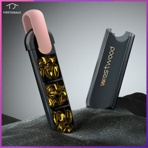 HKStorage พกพาขนาดเล็กกล่องยากล่องบรรจุภัณฑ์ย่อยกล่องยาขนาดเล็กขนาดเล็กขนาดเล็กพกพาเช้าเที่ยงเย็นวันหนึ่งกล่องยา